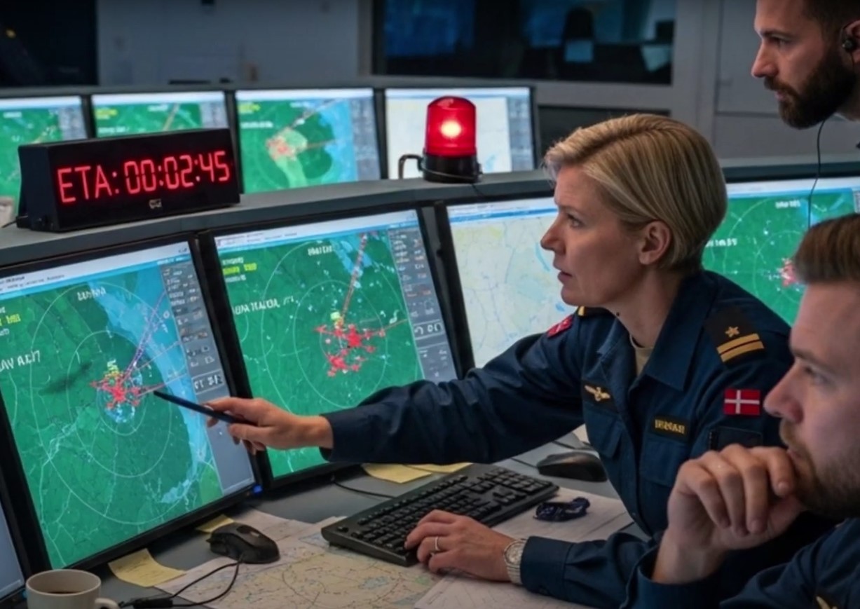 Nye droner blev i går aftes set ved militære faciliteter i Danmark