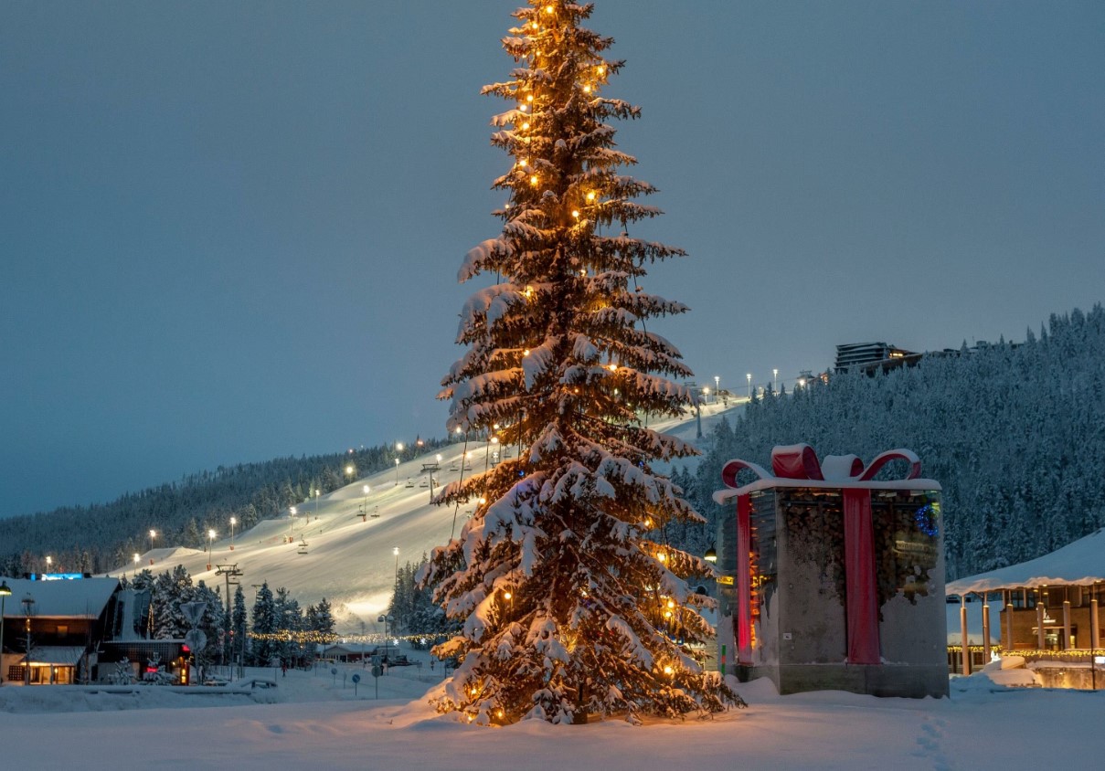 Guld vokser bogstaveligt talt på juletræer i Lapland